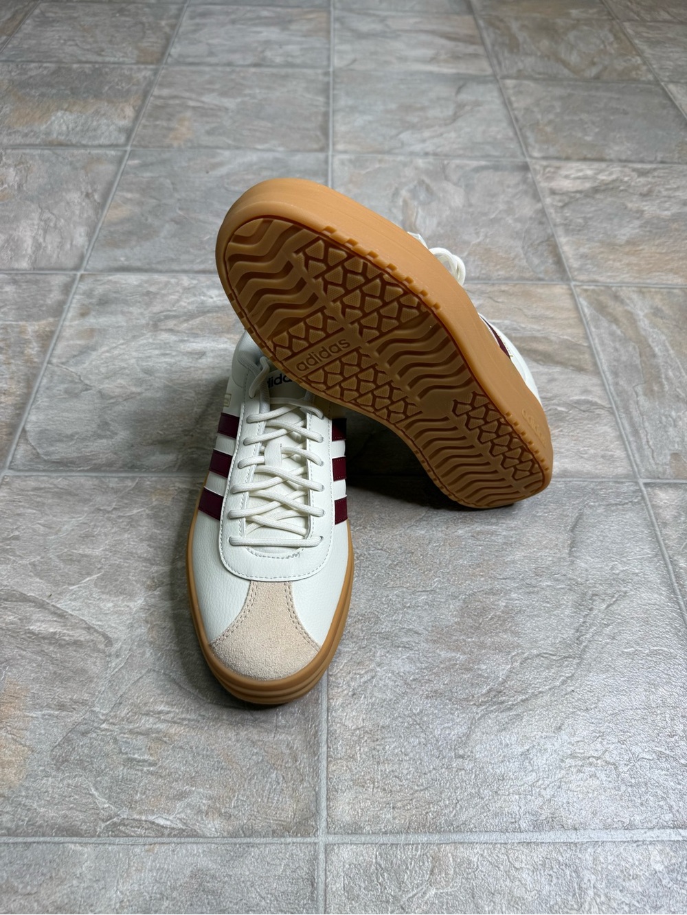 Addias VL Court Bold Women’s Shoe Size 7.5 Cream JQ5642 NWT - Picture 7 of 8